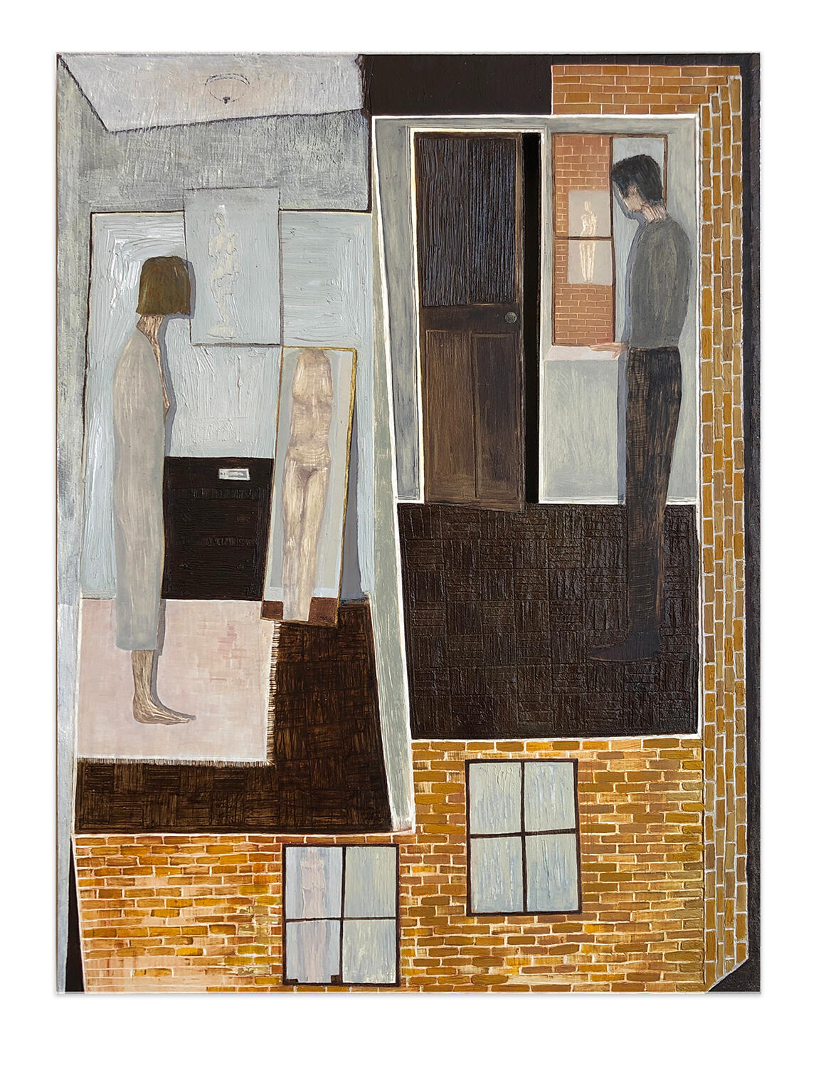 Domesticated. 2021. Oil paint on clayboard. 12 x 9 inches.