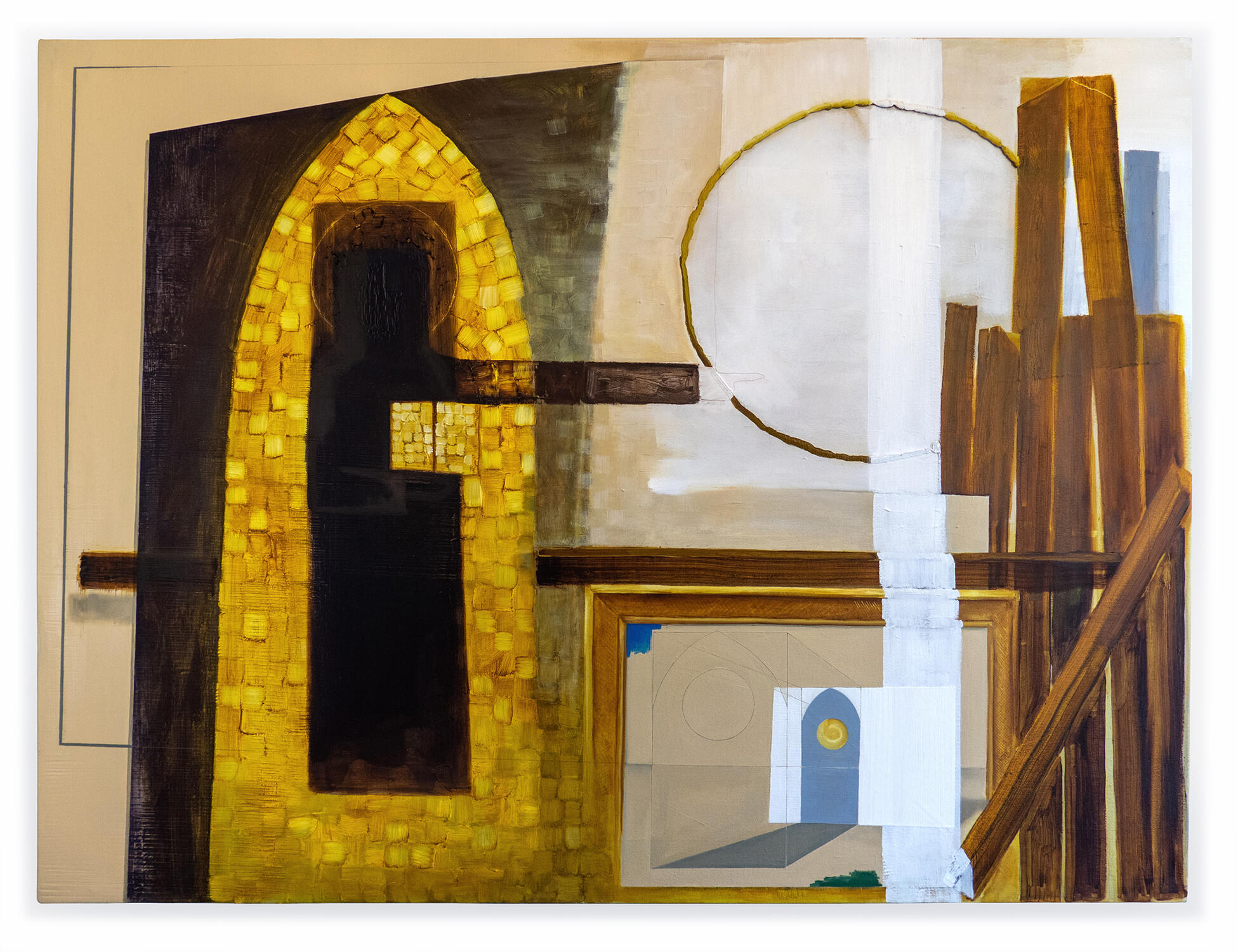 Medium. 2022. Oil paint on canvas. 36 x 48 inches.