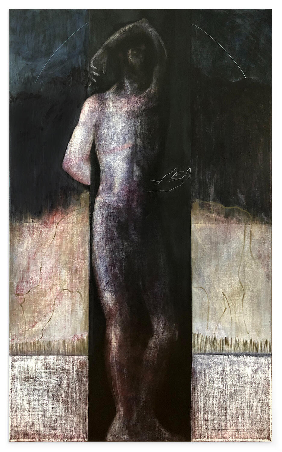 Bondage. 2019. Oil paint on canvas. 55 x 33.