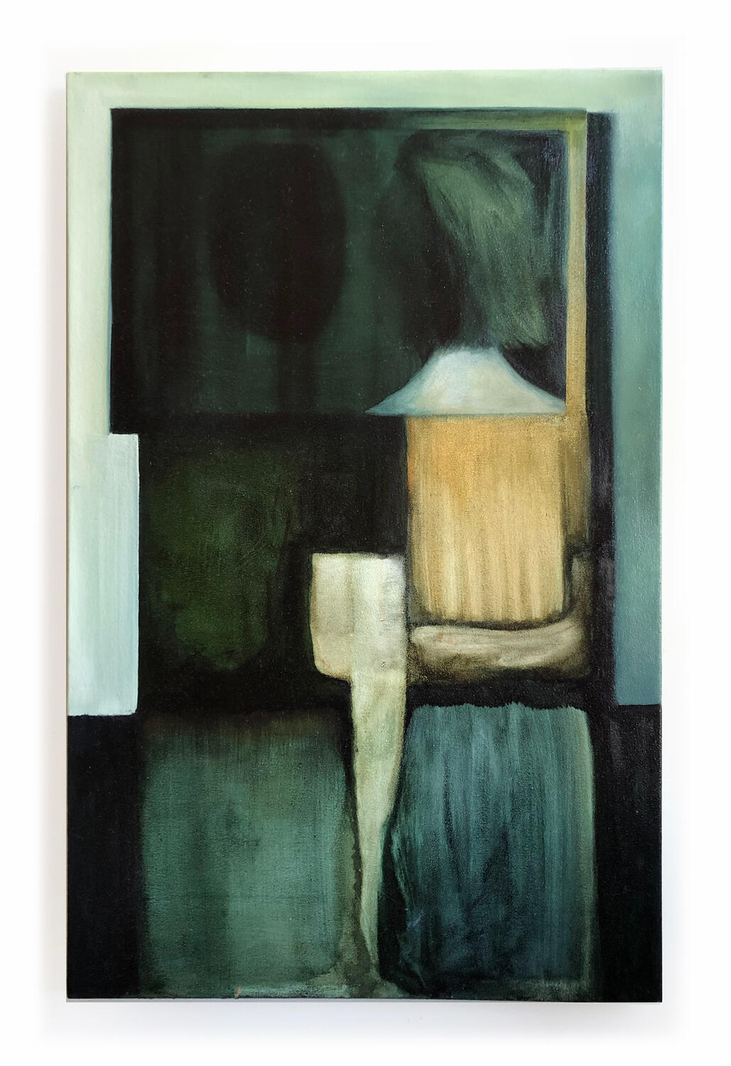 The Affiar. 2020 Oil paint on canvas. 33 x 19 inches.