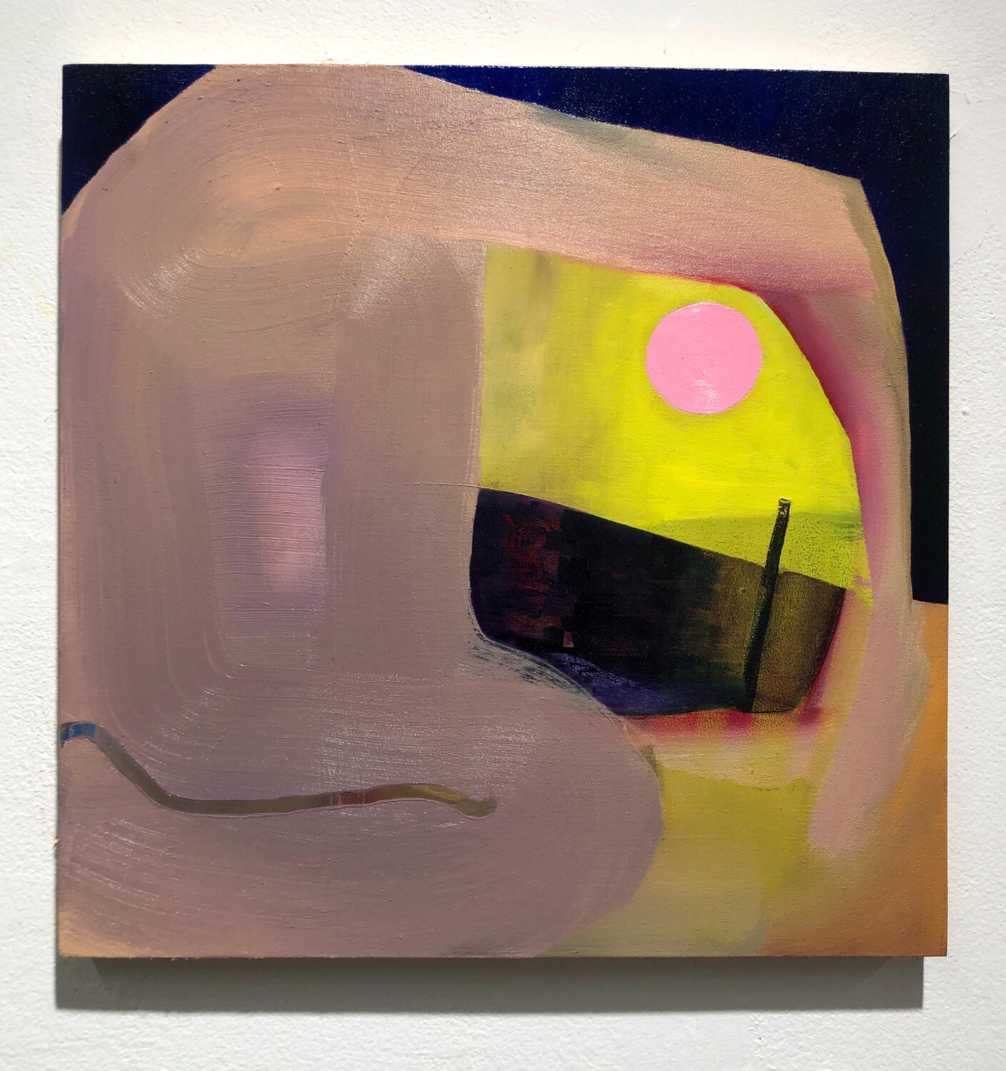 Echo, 2023, Oil on panel, 12 x 12 inches.