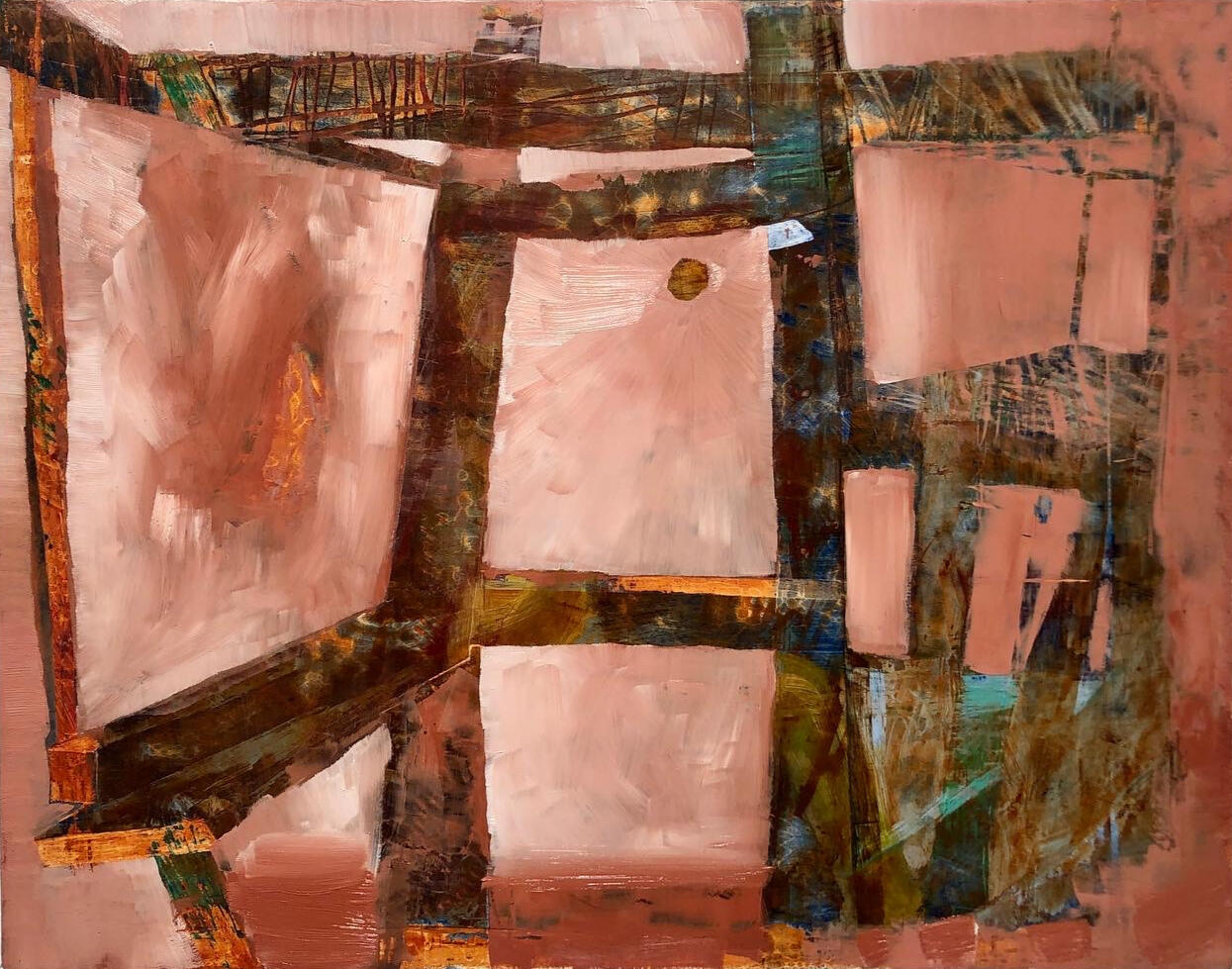 Fleshly, 2024, Oil paint, rabbit skin glue, marble dust, muslin on panel, 11 x 14&quot;