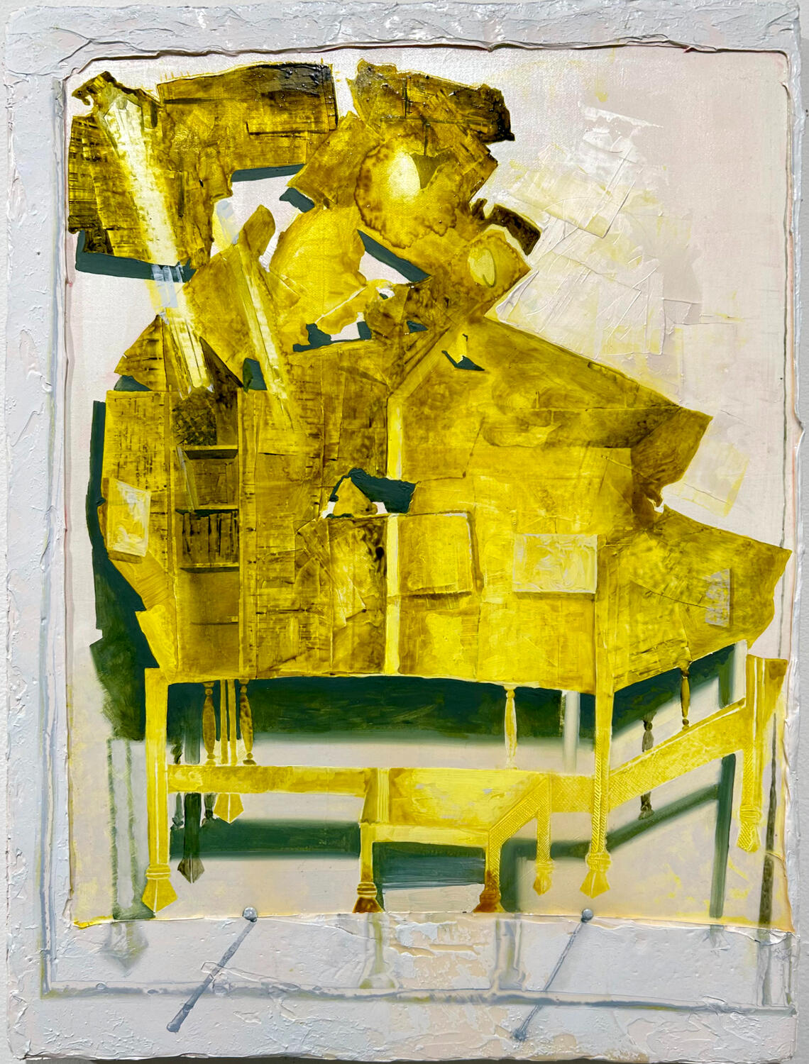 Hodegetria (Our Lady of the Way), 2024, Oil paint on canvas, 14 x 11&quot;