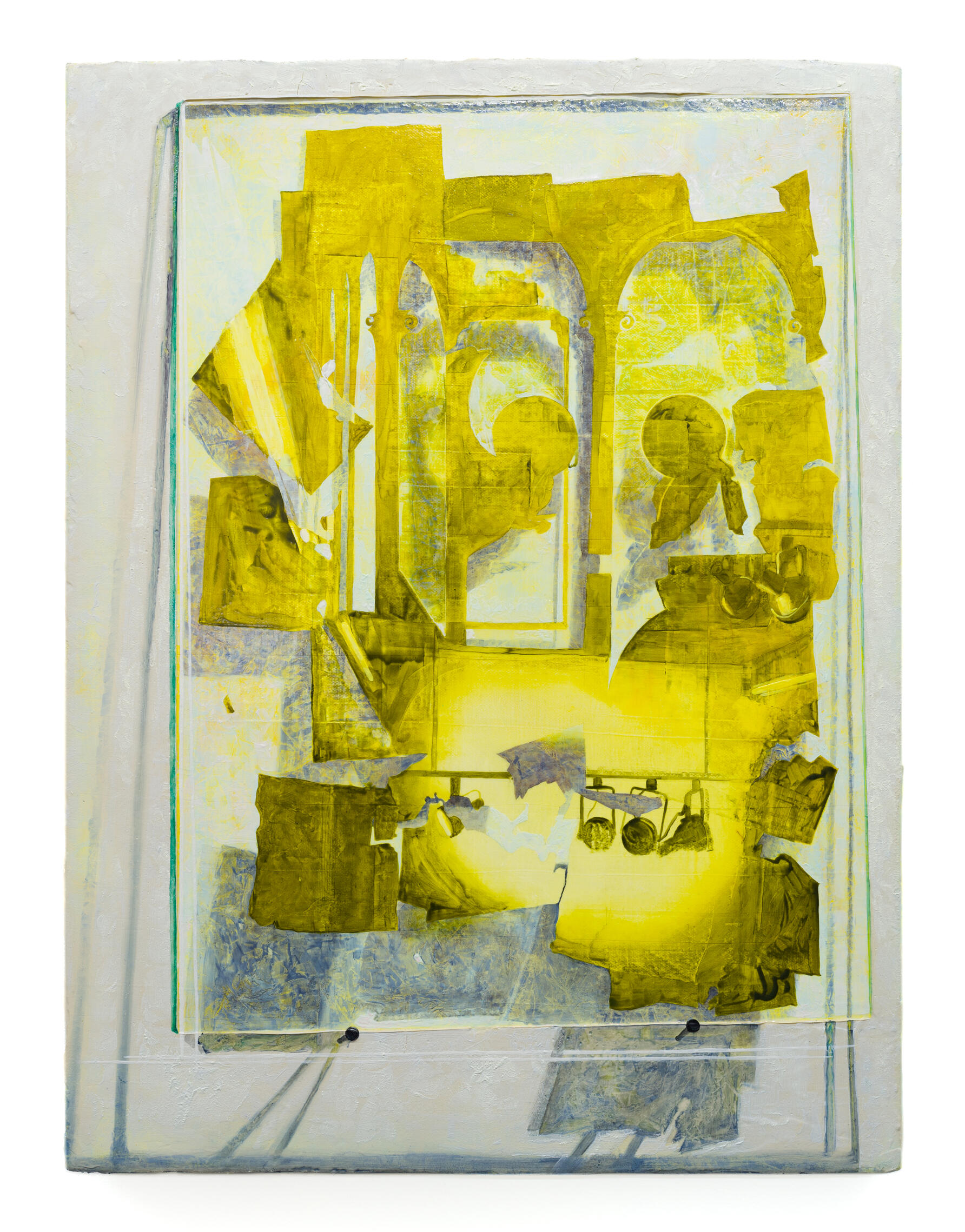 After Fra Angelico (To What Can I Pray?), 2024. Oil paint on canvas. 14 x 11".