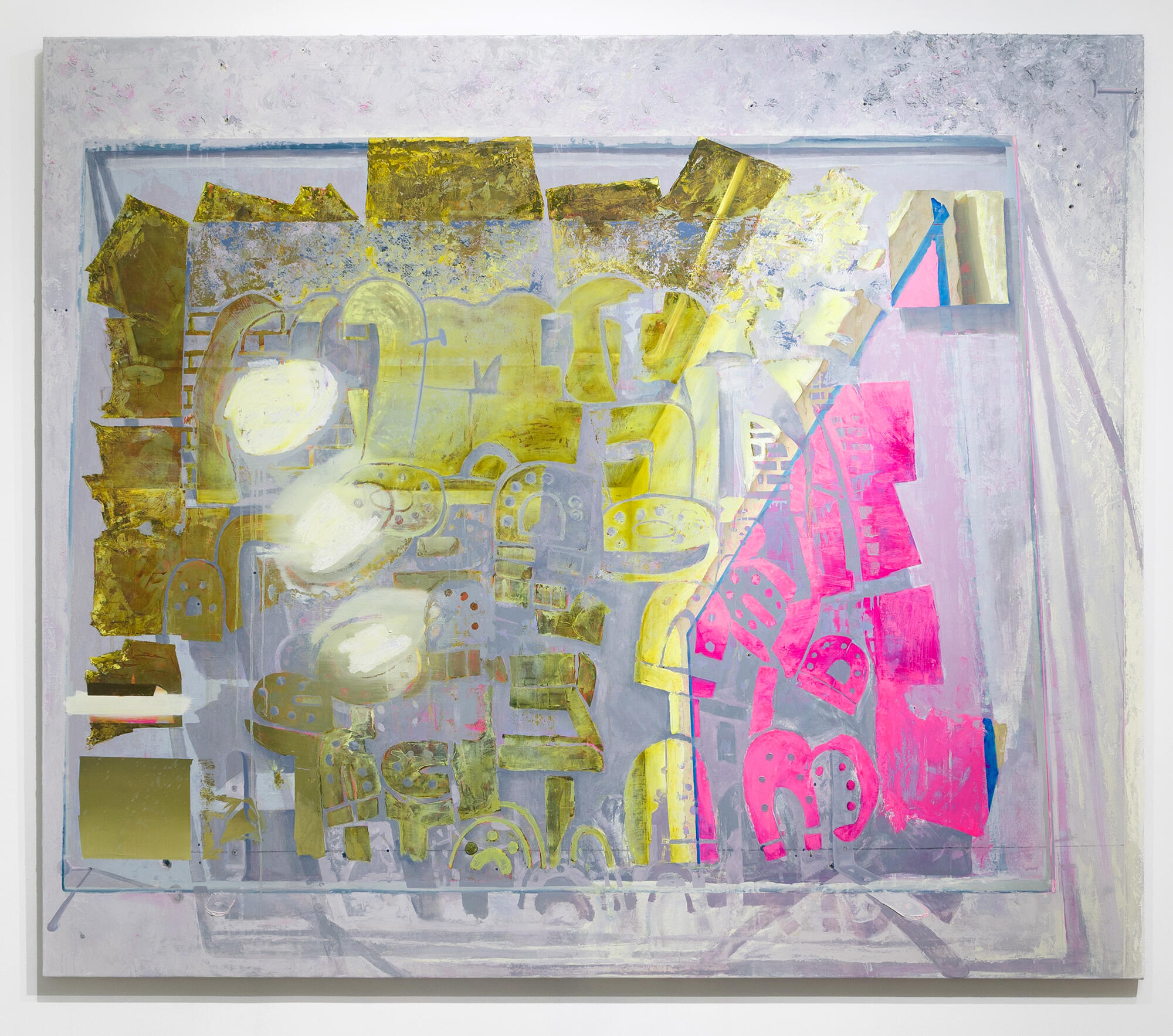 After Ancient Wall, 2025. Oil paint on canvas. 78 x 90".