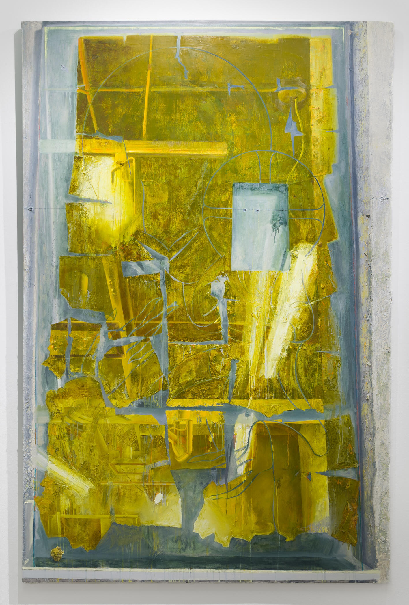 After Berlinghiero II, 2025. Oil paint on canvas. 88 x 58".