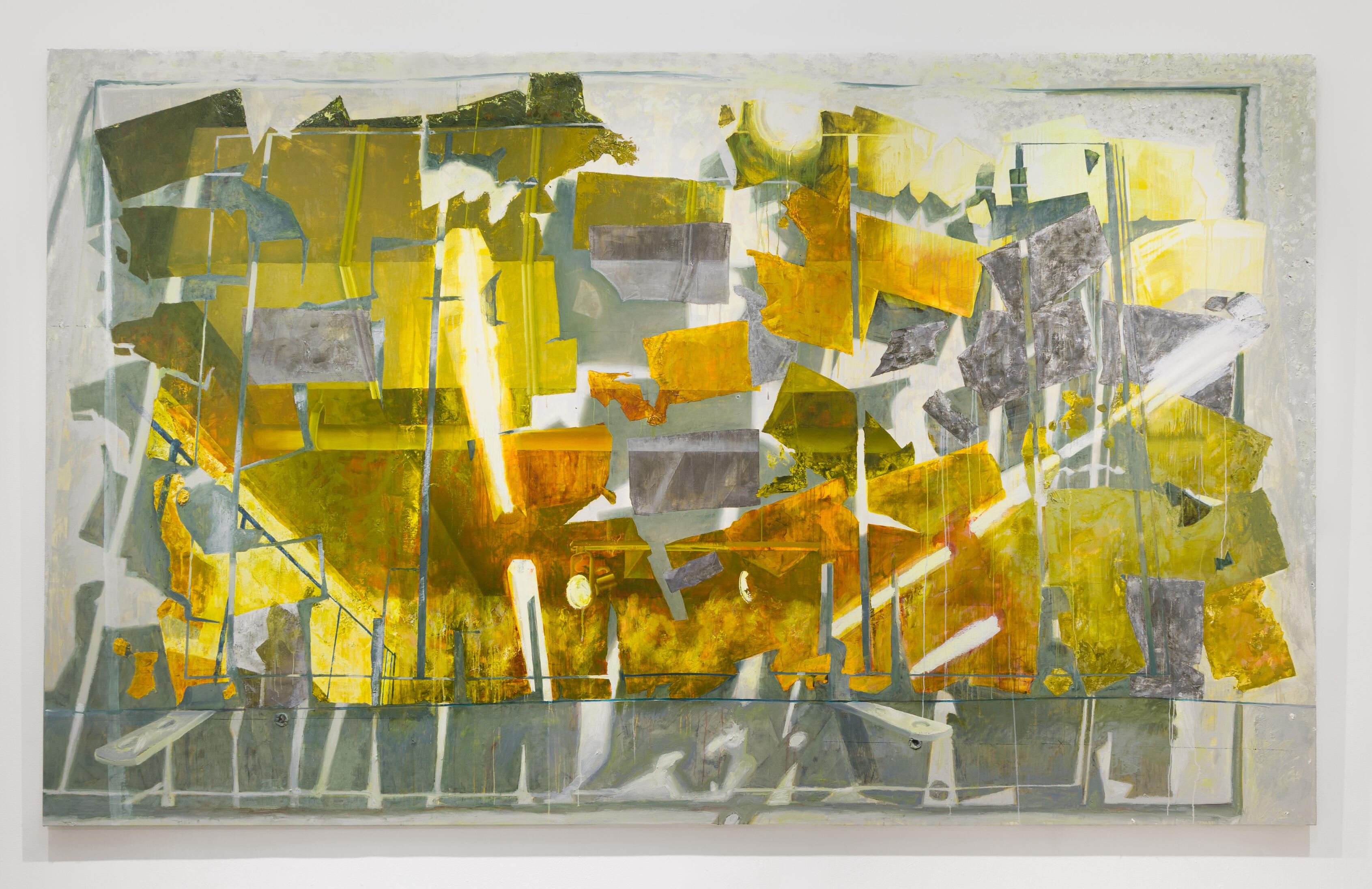 After Vir Heroicus Sublimis, 2025. Oil paint on canvas. 88 x 144.5".