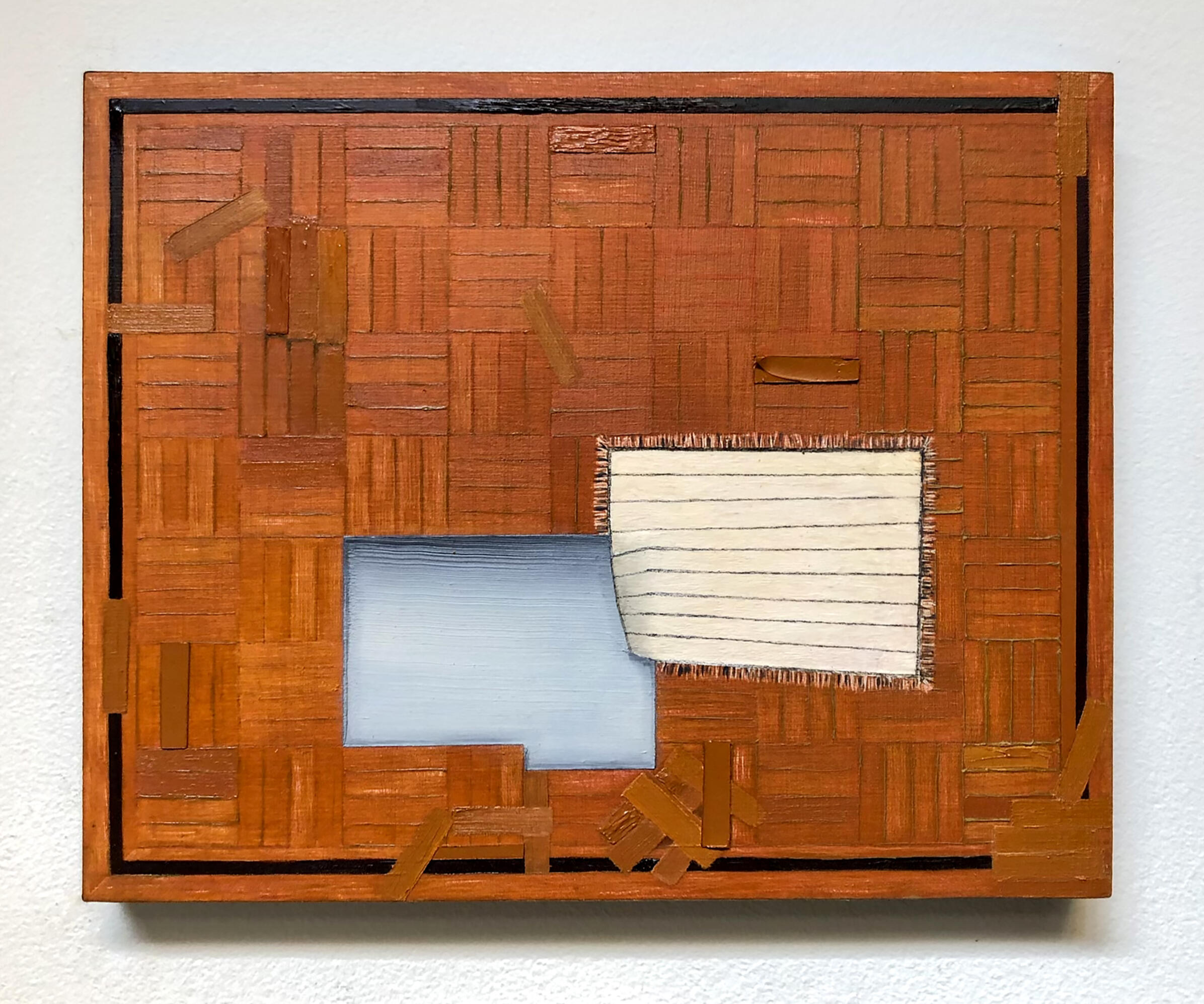 Faulty Foundation 1, 2022. Oil paint on panel. 9 x 11".